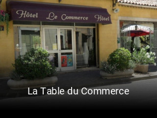 La Table du Commerce ouvert