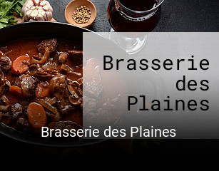 Brasserie des Plaines heures d'affaires