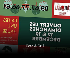 Cote & Grill ouvert