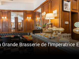 La Grande Brasserie de l'Imperatrice Eugenie plan d'ouverture