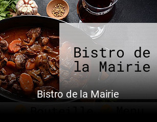 Bistro de la Mairie plan d'ouverture