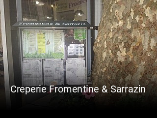 Creperie Fromentine & Sarrazin plan d'ouverture