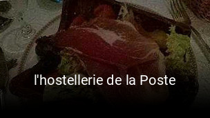 l'hostellerie de la Poste plan d'ouverture