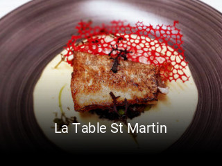 La Table St Martin ouvert