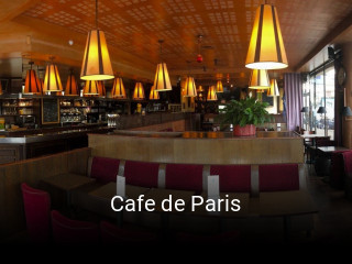 Cafe de Paris heures d'affaires