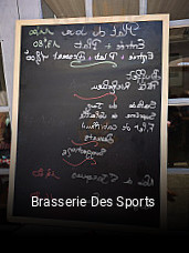 Brasserie Des Sports plan d'ouverture