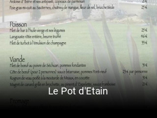 Le Pot d'Etain ouvert