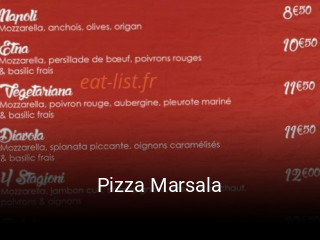 Pizza Marsala plan d'ouverture