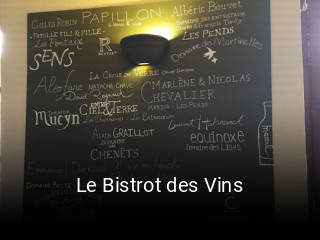 Le Bistrot des Vins heures d'affaires