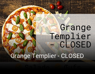 Grange Templier - CLOSED plan d'ouverture