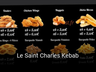 Le Saint Charles Kebab heures d'affaires