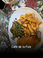 Cafe de la Paix plan d'ouverture