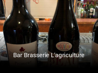 Bar Brasserie L'agriculture plan d'ouverture