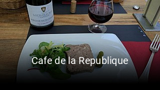 Cafe de la Republique heures d'affaires