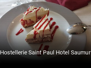 Hostellerie Saint Paul Hotel Saumur heures d'ouverture