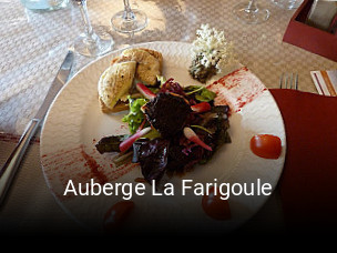 Auberge La Farigoule heures d'ouverture