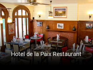 Hotel de la Paix Restaurant ouvert