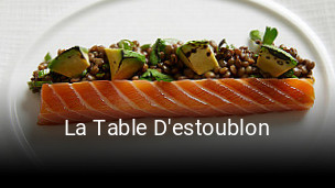 La Table D'estoublon ouvert