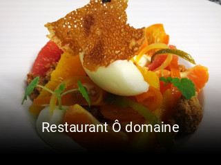 Restaurant Ô domaine ouvert