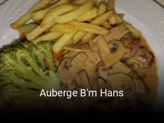 Auberge B'm Hans heures d'ouverture