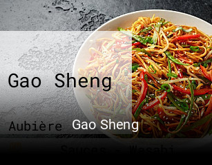 Gao Sheng plan d'ouverture