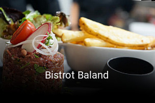 Bistrot Baland heures d'ouverture