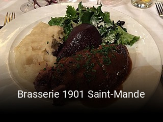 Brasserie 1901 Saint-Mande ouvert