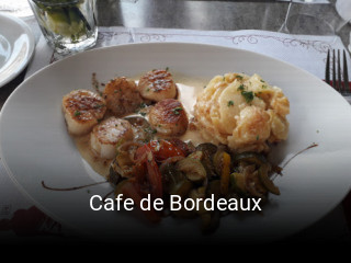 Cafe de Bordeaux heures d'ouverture