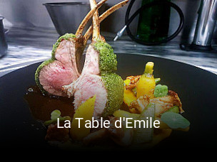 La Table d'Emile heures d'ouverture