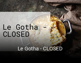 Le Gotha - CLOSED ouvert