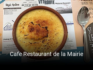 Cafe Restaurant de la Mairie plan d'ouverture