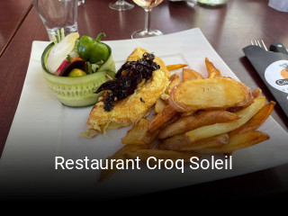 Restaurant Croq Soleil plan d'ouverture