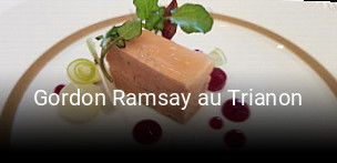 Gordon Ramsay au Trianon heures d'affaires