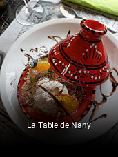 La Table de Nany heures d'ouverture