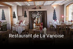 Restaurant de La Vanoise plan d'ouverture