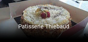 Patisserie Thiebaud heures d'affaires