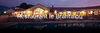 Restaurant le Brantalou ouvert