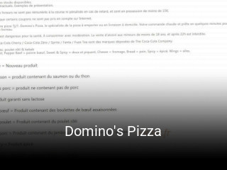 Domino's Pizza ouvert