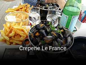 Creperie Le France heures d'affaires