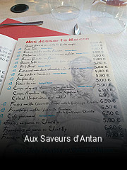 Aux Saveurs d'Antan heures d'affaires