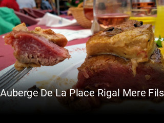 Auberge De La Place Rigal Mere Fils heures d'ouverture