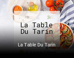 La Table Du Tarin plan d'ouverture