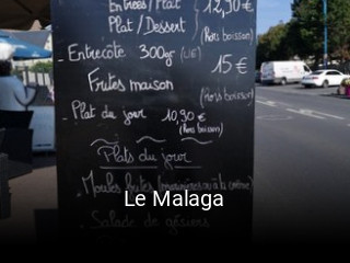 Le Malaga ouvert