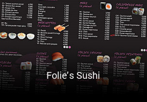 Folie’s Sushi plan d'ouverture