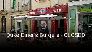 Duke Diner's Burgers - CLOSED heures d'ouverture