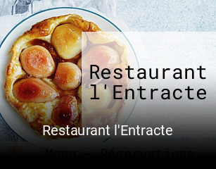 Restaurant l'Entracte plan d'ouverture