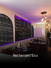 Restaurant l'Ecu heures d'ouverture