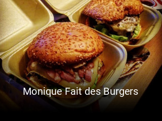 Monique Fait des Burgers ouvert