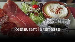 Restaurant la terrasse plan d'ouverture