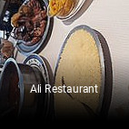 Ali Restaurant plan d'ouverture